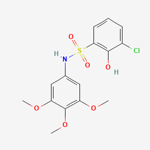 3-chloro-2-hydroxy-N-(3,4,5-trimethoxyphenyl)benzenesulfonamide