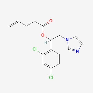 [1-(2,4-Dichlorophenyl)-2-imidazol-1-ylethyl] pent-4-enoate