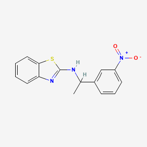 N-[1-(3-nitrophenyl)ethyl]-1,3-benzothiazol-2-amine