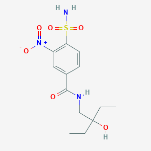 N-(2-ethyl-2-hydroxybutyl)-3-nitro-4-sulfamoylbenzamide