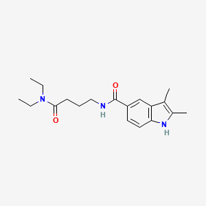 N-[4-(diethylamino)-4-oxobutyl]-2,3-dimethyl-1H-indole-5-carboxamide