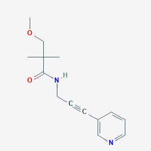 3-methoxy-2,2-dimethyl-N-(3-pyridin-3-ylprop-2-ynyl)propanamide