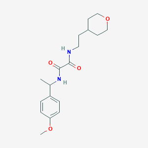 N'-[1-(4-methoxyphenyl)ethyl]-N-[2-(oxan-4-yl)ethyl]oxamide