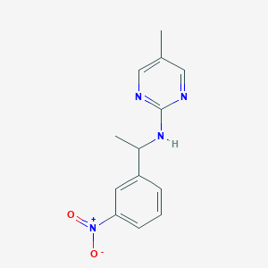 5-methyl-N-[1-(3-nitrophenyl)ethyl]pyrimidin-2-amine