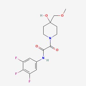 2-[4-hydroxy-4-(methoxymethyl)piperidin-1-yl]-2-oxo-N-(3,4,5-trifluorophenyl)acetamide