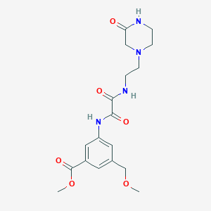 Methyl 3-(methoxymethyl)-5-[[2-oxo-2-[2-(3-oxopiperazin-1-yl)ethylamino]acetyl]amino]benzoate