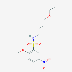 N-(4-ethoxybutyl)-2-methoxy-5-nitrobenzenesulfonamide