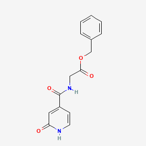 molecular formula C15H14N2O4 B7401794 benzyl 2-[(2-oxo-1H-pyridine-4-carbonyl)amino]acetate 