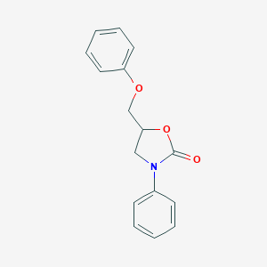 molecular formula C16H15NO3 B074041 3-Phenyl-5-phenoxymethyl-2-oxazolidinone CAS No. 1226-26-2