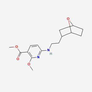 molecular formula C16H22N2O4 B7404124 Methyl 2-methoxy-6-[2-(7-oxabicyclo[2.2.1]heptan-2-yl)ethylamino]pyridine-3-carboxylate 