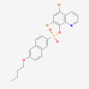 (5,7-Dibromoquinolin-8-yl) 6-butoxynaphthalene-2-sulfonate