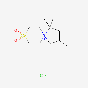 2,4,4-Trimethyl-8lambda6-thia-5-azoniaspiro[4.5]decane 8,8-dioxide;chloride