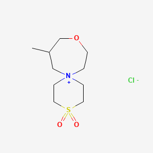 8-Methyl-10-oxa-3lambda6-thia-6-azoniaspiro[5.6]dodecane 3,3-dioxide;chloride