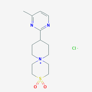 9-(4-Methylpyrimidin-2-yl)-3lambda6-thia-6-azoniaspiro[5.5]undecane 3,3-dioxide;chloride