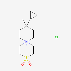 9-Cyclopropyl-9-methyl-3lambda6-thia-6-azoniaspiro[5.5]undecane 3,3-dioxide;chloride