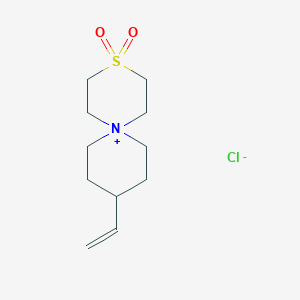 9-Ethenyl-3lambda6-thia-6-azoniaspiro[5.5]undecane 3,3-dioxide;chloride