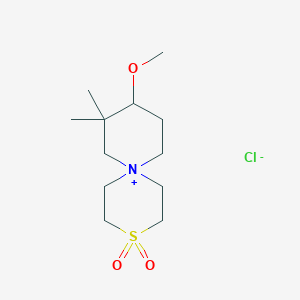 9-Methoxy-10,10-dimethyl-3lambda6-thia-6-azoniaspiro[5.5]undecane 3,3-dioxide;chloride