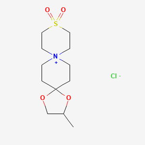 3-Methyl-1,4-dioxa-11lambda6-thia-8-azoniadispiro[4.2.58.25]pentadecane 11,11-dioxide;chloride