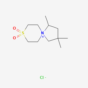 2,2,4-Trimethyl-8lambda6-thia-5-azoniaspiro[4.5]decane 8,8-dioxide;chloride