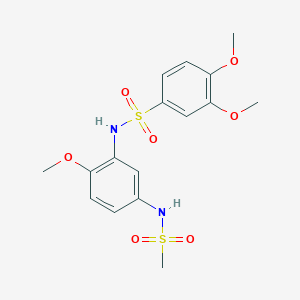 N-[5-(methanesulfonamido)-2-methoxyphenyl]-3,4-dimethoxybenzenesulfonamide