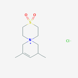 8,10-Dimethyl-3lambda6-thia-6-azoniaspiro[5.5]undec-9-ene 3,3-dioxide;chloride