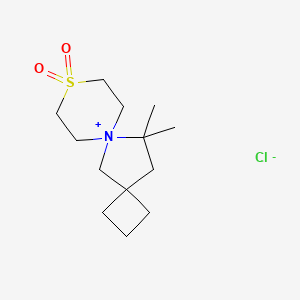 12,12-Dimethyl-9lambda6-thia-6-azoniadispiro[3.1.56.24]tridecane 9,9-dioxide;chloride