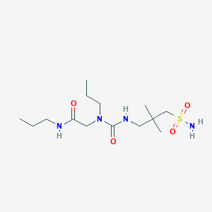 2-[(2,2-dimethyl-3-sulfamoylpropyl)carbamoyl-propylamino]-N-propylacetamide