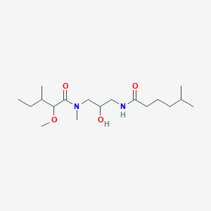 N-[2-hydroxy-3-[(2-methoxy-3-methylpentanoyl)-methylamino]propyl]-5-methylhexanamide