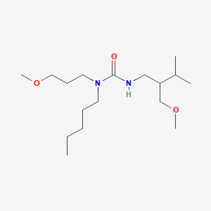 3-[2-(Methoxymethyl)-3-methylbutyl]-1-(3-methoxypropyl)-1-pentylurea