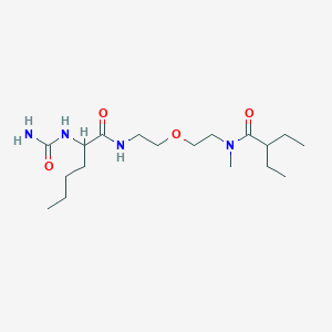 2-(carbamoylamino)-N-[2-[2-[2-ethylbutanoyl(methyl)amino]ethoxy]ethyl]hexanamide