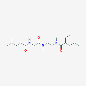 2-ethyl-N-methyl-N-[2-[methyl-[2-(4-methylpentanoylamino)acetyl]amino]ethyl]pentanamide