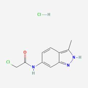 2-chloro-N-(3-methyl-2H-indazol-6-yl)acetamide;hydrochloride