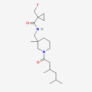 N-[[1-(3,5-dimethylhexanoyl)-3-methylpiperidin-3-yl]methyl]-1-(fluoromethyl)cyclopropane-1-carboxamide