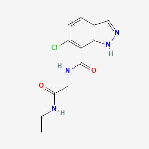 6-chloro-N-[2-(ethylamino)-2-oxoethyl]-1H-indazole-7-carboxamide