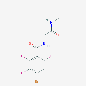 4-bromo-N-[2-(ethylamino)-2-oxoethyl]-2,3,6-trifluorobenzamide