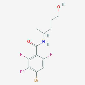 4-bromo-2,3,6-trifluoro-N-(5-hydroxypentan-2-yl)benzamide