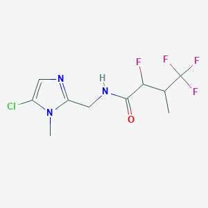 N-[(5-chloro-1-methylimidazol-2-yl)methyl]-2,4,4,4-tetrafluoro-3-methylbutanamide