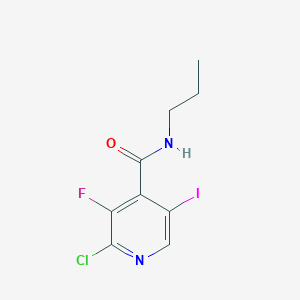 2-chloro-3-fluoro-5-iodo-N-propylpyridine-4-carboxamide