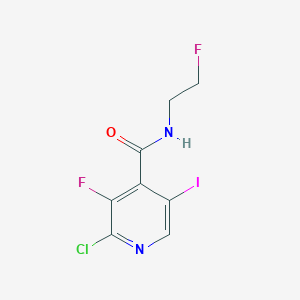 2-chloro-3-fluoro-N-(2-fluoroethyl)-5-iodopyridine-4-carboxamide