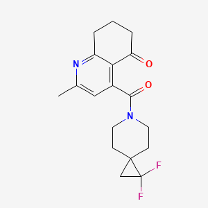 4-(2,2-difluoro-6-azaspiro[2.5]octane-6-carbonyl)-2-methyl-7,8-dihydro-6H-quinolin-5-one