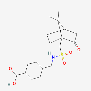 4-[[(7,7-Dimethyl-2-oxo-1-bicyclo[2.2.1]heptanyl)methylsulfonylamino]methyl]cyclohexane-1-carboxylic acid