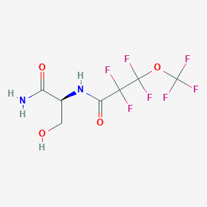 N-[(2S)-1-amino-3-hydroxy-1-oxopropan-2-yl]-2,2,3,3-tetrafluoro-3-(trifluoromethoxy)propanamide