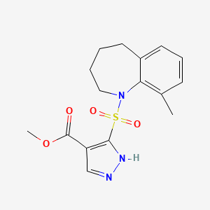 methyl 5-[(9-methyl-2,3,4,5-tetrahydro-1-benzazepin-1-yl)sulfonyl]-1H-pyrazole-4-carboxylate