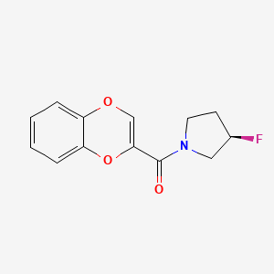 1,4-benzodioxin-3-yl-[(3R)-3-fluoropyrrolidin-1-yl]methanone