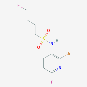 N-(2-bromo-6-fluoropyridin-3-yl)-4-fluorobutane-1-sulfonamide