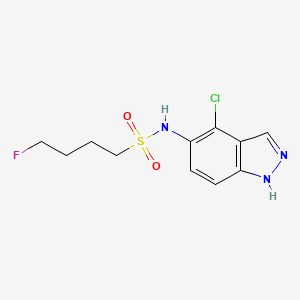 N-(4-chloro-1H-indazol-5-yl)-4-fluorobutane-1-sulfonamide