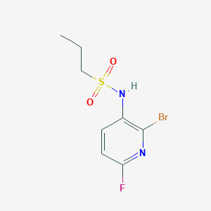 N-(2-bromo-6-fluoropyridin-3-yl)propane-1-sulfonamide