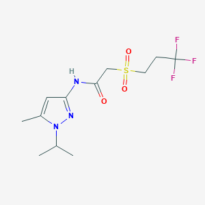 N-(5-methyl-1-propan-2-ylpyrazol-3-yl)-2-(3,3,3-trifluoropropylsulfonyl)acetamide