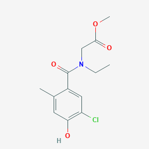 Methyl 2-[(5-chloro-4-hydroxy-2-methylbenzoyl)-ethylamino]acetate