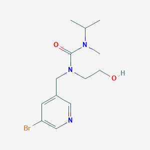 1-[(5-Bromopyridin-3-yl)methyl]-1-(2-hydroxyethyl)-3-methyl-3-propan-2-ylurea